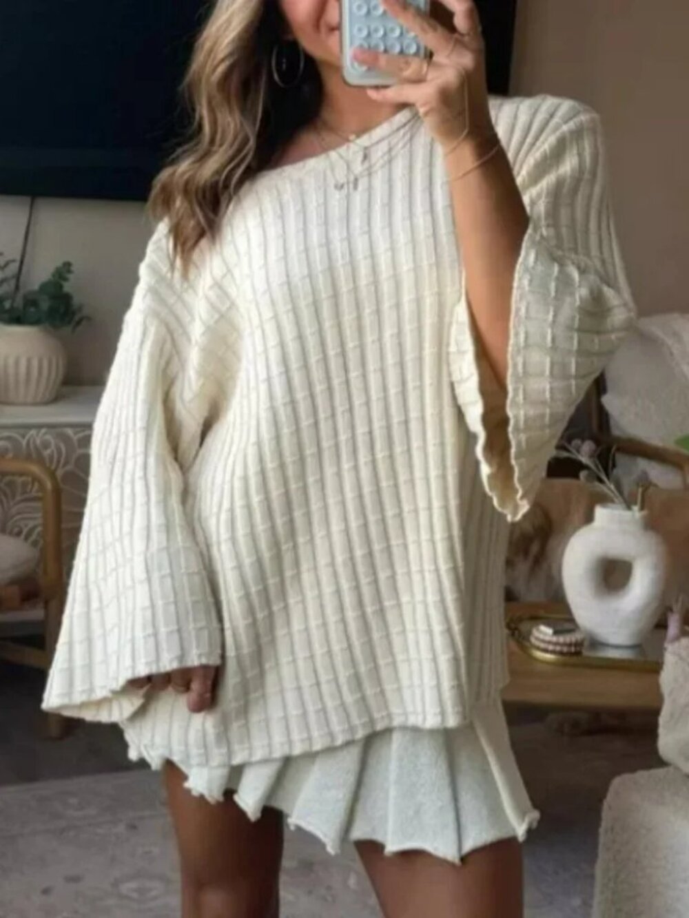 Free-est By Free People Ivory Kenzie Sweater S